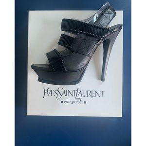 YSL Straps 105 Sandal Quito Nero Size 39.